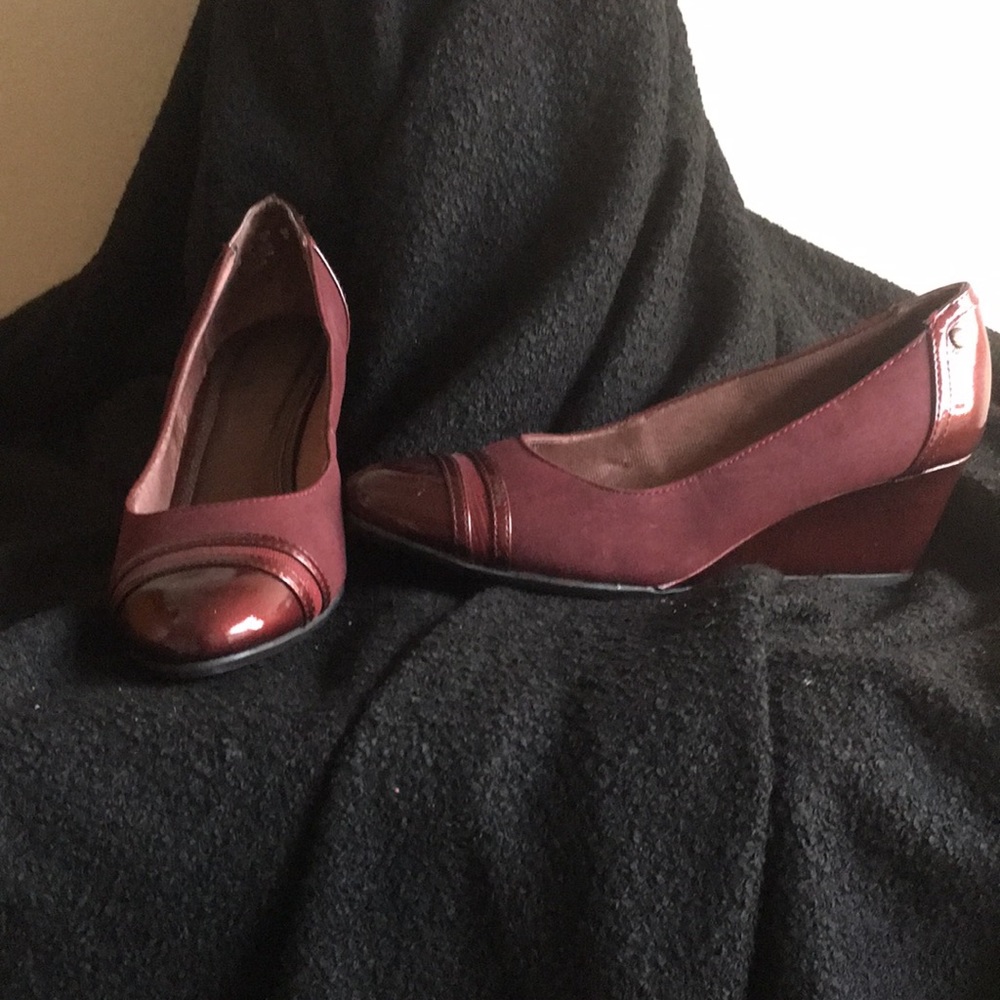 LIFESTRIDE Dress wedge, Burgundy